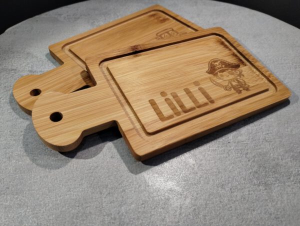 Mini Frühstücksbrettchen mit Name und Motiv für Kinder, personalisierbar - Image 5