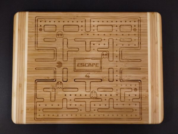 Bambus Schneidebrett "Retro Arcade" mit Gravur - personalisierbar