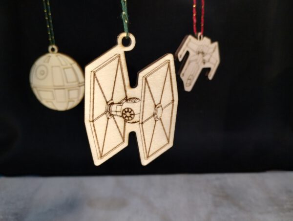 Death Star Battle - Weihnachts Anhänger aus Holz - 10-teilig - Image 8