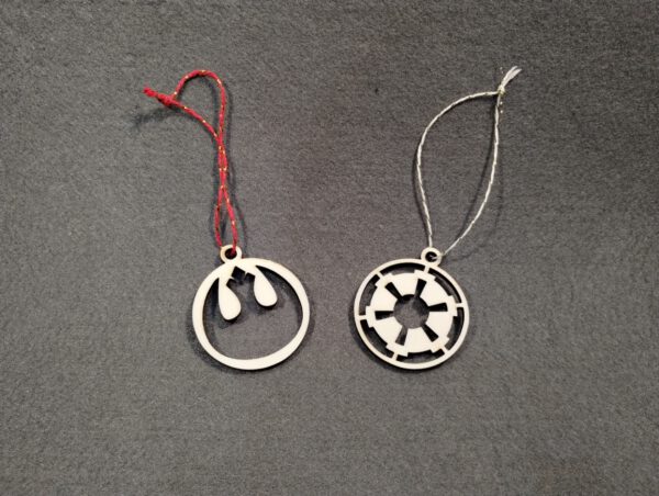 Death Star Battle - Weihnachts Anhänger aus Holz - 10-teilig - Image 7